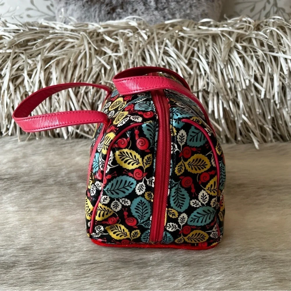 VERA BRADLEY Frills HAPPY SNAILS 2011 Insulated Lunch Bag Box 2 Handles Y2K 70’s